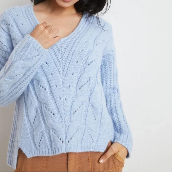 Anthropologie Ramona Cable-Knit Sweater. Pre-Owned. - Picture 2 of 13